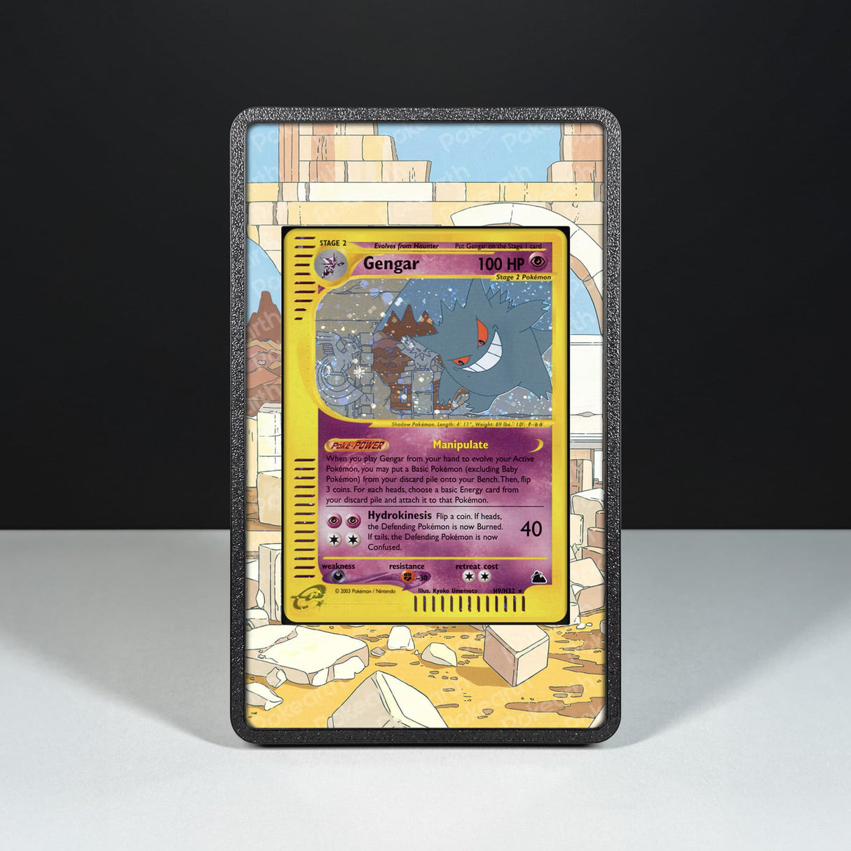 Gengar H9/H32 - Custodia con Artwork Esteso per Carte Pokémon - Display Case Extended Artwork Pokearth