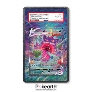 Gengar VMAX 271/264 - Graded Card Extended Artwork Display Case - Display Case Extended Artwork Pokearth