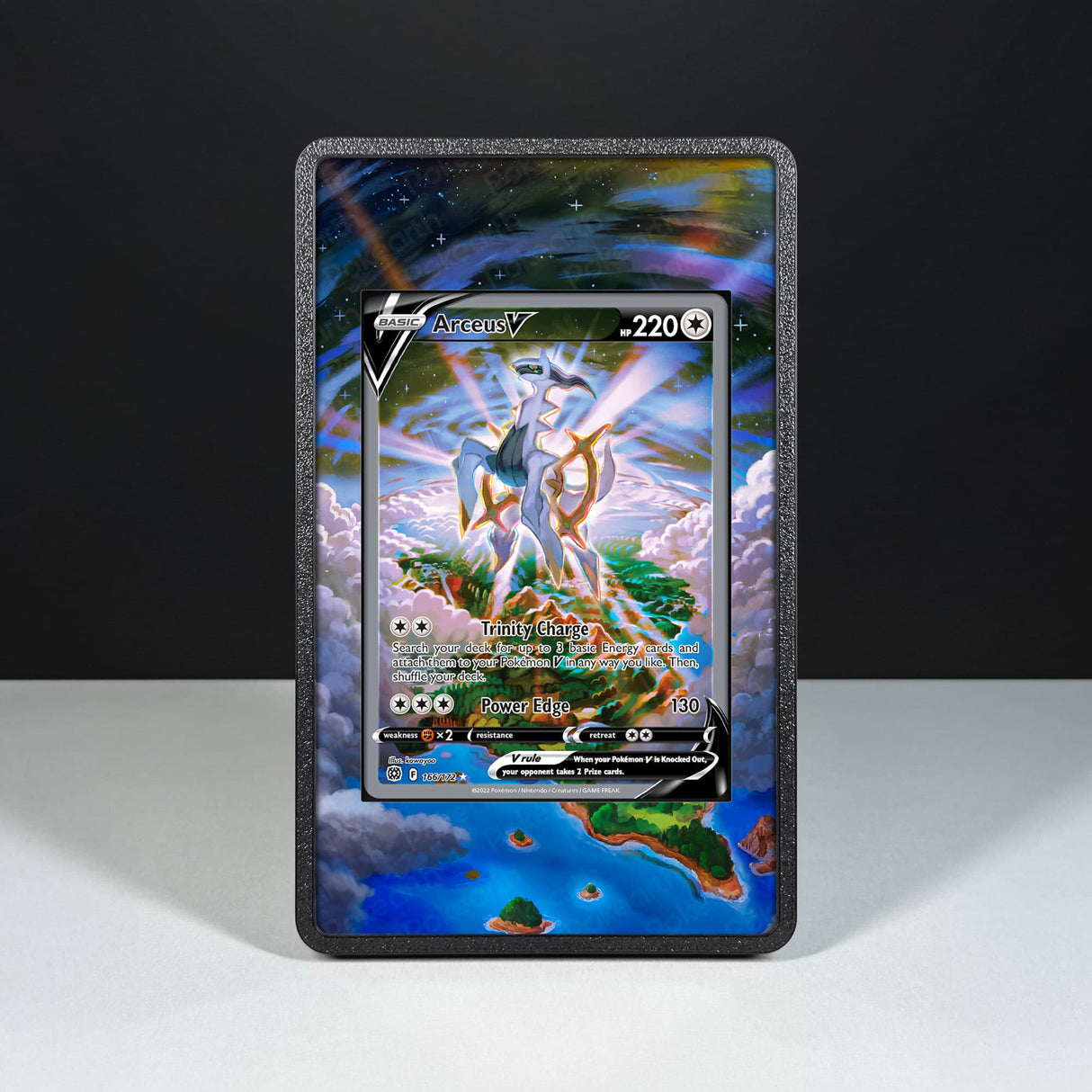 Arceus V 166/172 - Custodia con Artwork Esteso per Carte Pokémon - Display Case Extended Artwork Pokearth