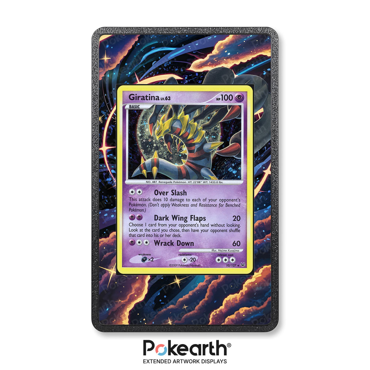 Giratina Lv.63 10/127 - Custodia con Artwork Esteso per Carte Pokémon - Display Case Extended Artwork Pokearth