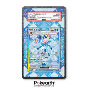 Glaceon ex 150/131 - Graded Card Extended Artwork Display Case - Display Case Extended Artwork Pokearth