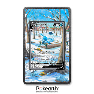 Glaceon V 175/203 - Custodia con Artwork Esteso per Carte Pokémon - Display Case Extended Artwork Pokearth