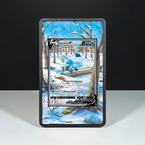 Glaceon V 175/203 - Custodia con Artwork Esteso per Carte Pokémon - Display Case Extended Artwork Pokearth
