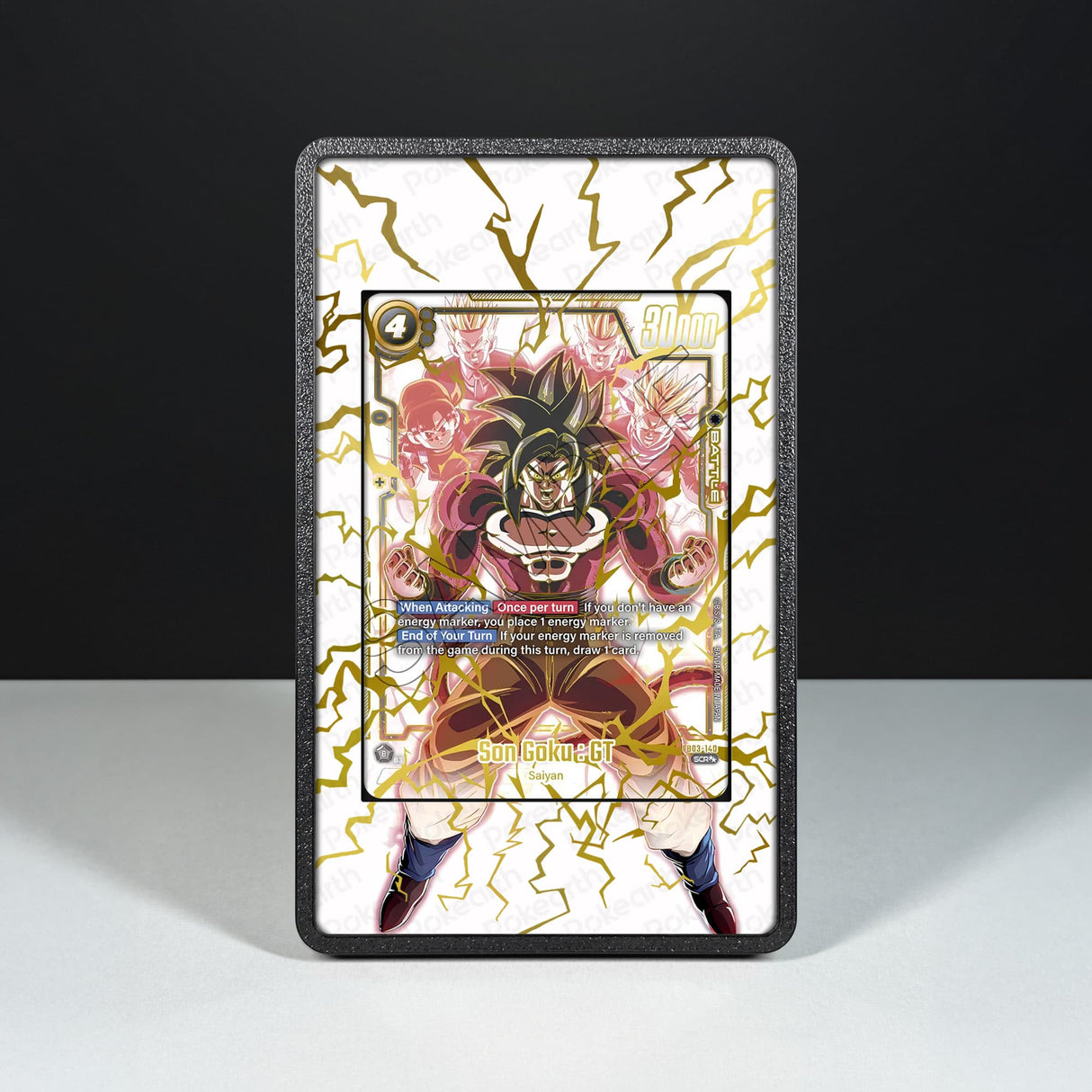 Son Goku : GT FB03-140 - Custodia con Artwork Esteso per Carte Dragon Ball - Display Case Extended Artwork Pokearth