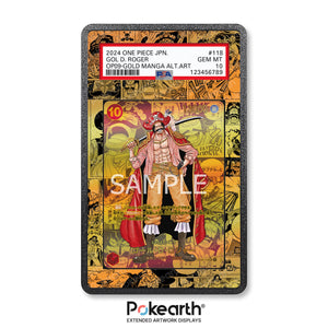 Gol D. Roger OP09-118 Gold Manga - Graded Card Extended Artwork Display Case - Display Case Extended Artwork Pokearth