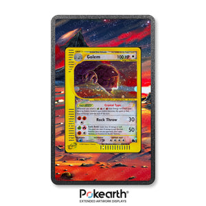 Golem 148/144 - Custodia con Artwork Esteso per Carte Pokémon - Display Case Extended Artwork Pokearth