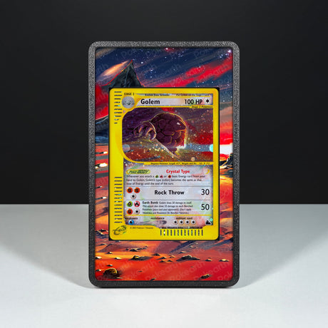 Golem 148/144 - Custodia con Artwork Esteso per Carte Pokémon - Display Case Extended Artwork Pokearth