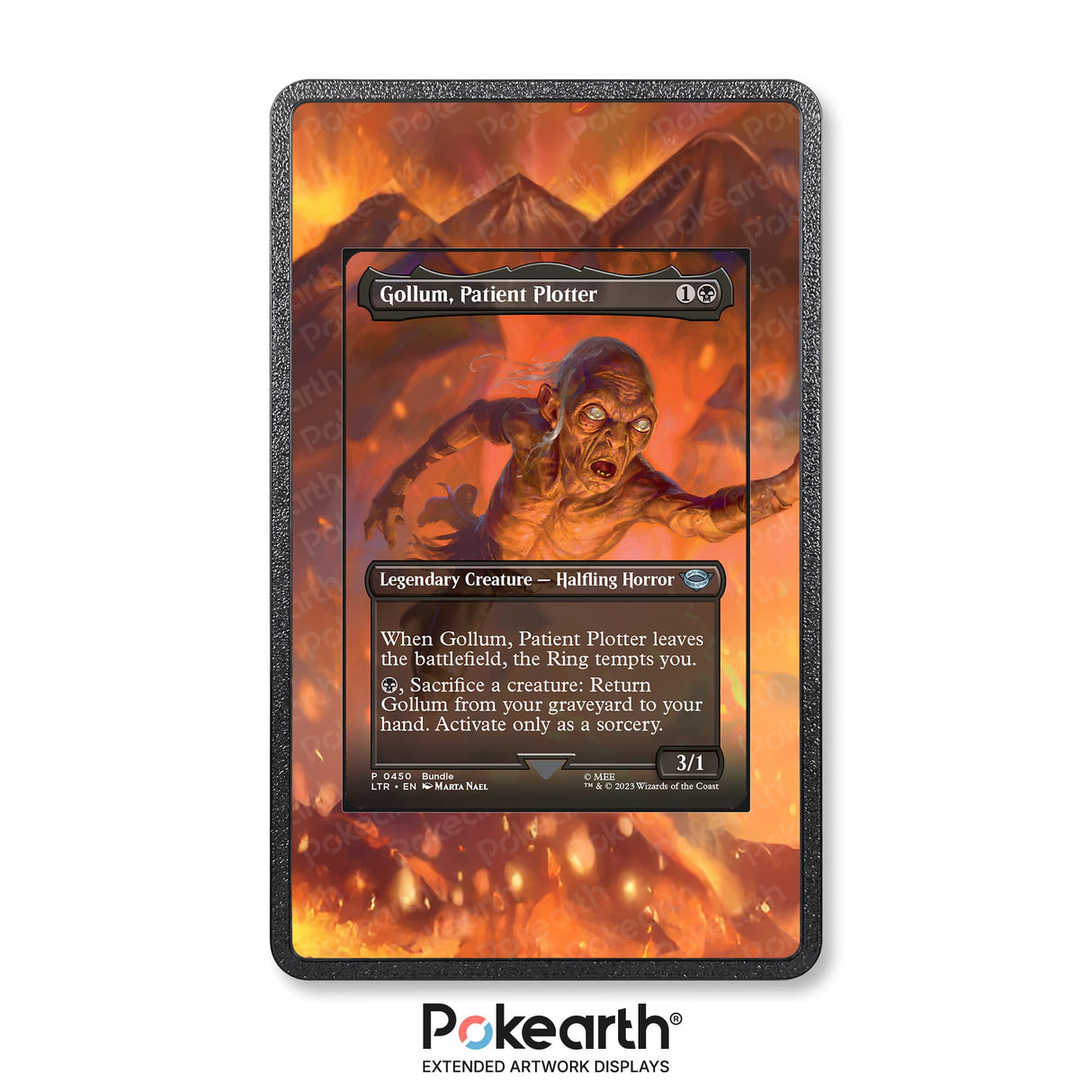 Gollum, Cospiratore Paziente 450 - Custodia con Artwork Esteso per Carte Magic - Display Case Extended Artwork Pokearth
