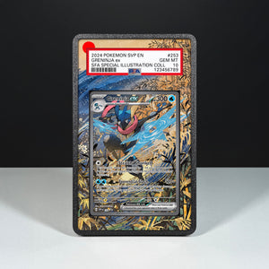 Greninja ex SVP 132 - Graded Card Extended Artwork Display Case - Display Case Extended Artwork Pokearth