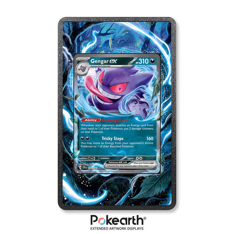 Gengar ex 104/162 - Custodia con Artwork Esteso per Carte Pokémon - Display Case Extended Artwork Pokearth