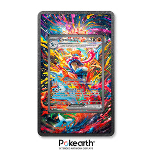 Greninja ex 214/167 - Custodia con Artwork Esteso per Carte Pokémon - Display Case Extended Artwork Pokearth