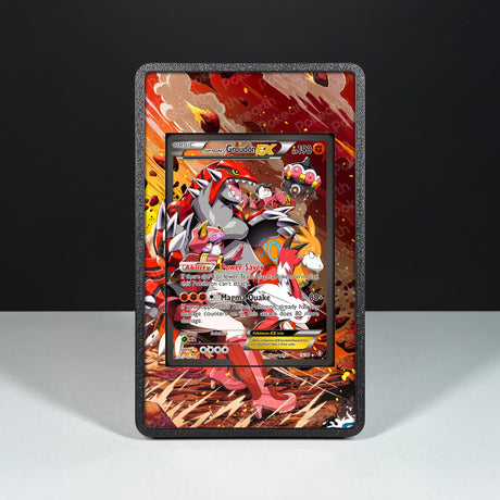 Team Magma's Groudon EX 15/34 - Custodia con Artwork Esteso per Carte Pokémon - Display Case Extended Artwork Pokearth