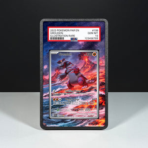 Groudon 199/182 - Graded Card Extended Artwork Display Case - Display Case Extended Artwork Pokearth