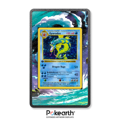 Gyarados 6/102 - Custodia con Artwork Esteso per Carte Pokémon - Display Case Extended Artwork Pokearth