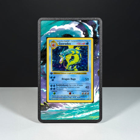 Gyarados 6/102 - Custodia con Artwork Esteso per Carte Pokémon - Display Case Extended Artwork Pokearth