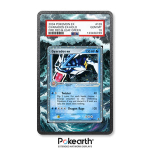 Gyarados ex 109/112 - Graded Card Extended Artwork Display Case - Display Case Extended Artwork Pokearth