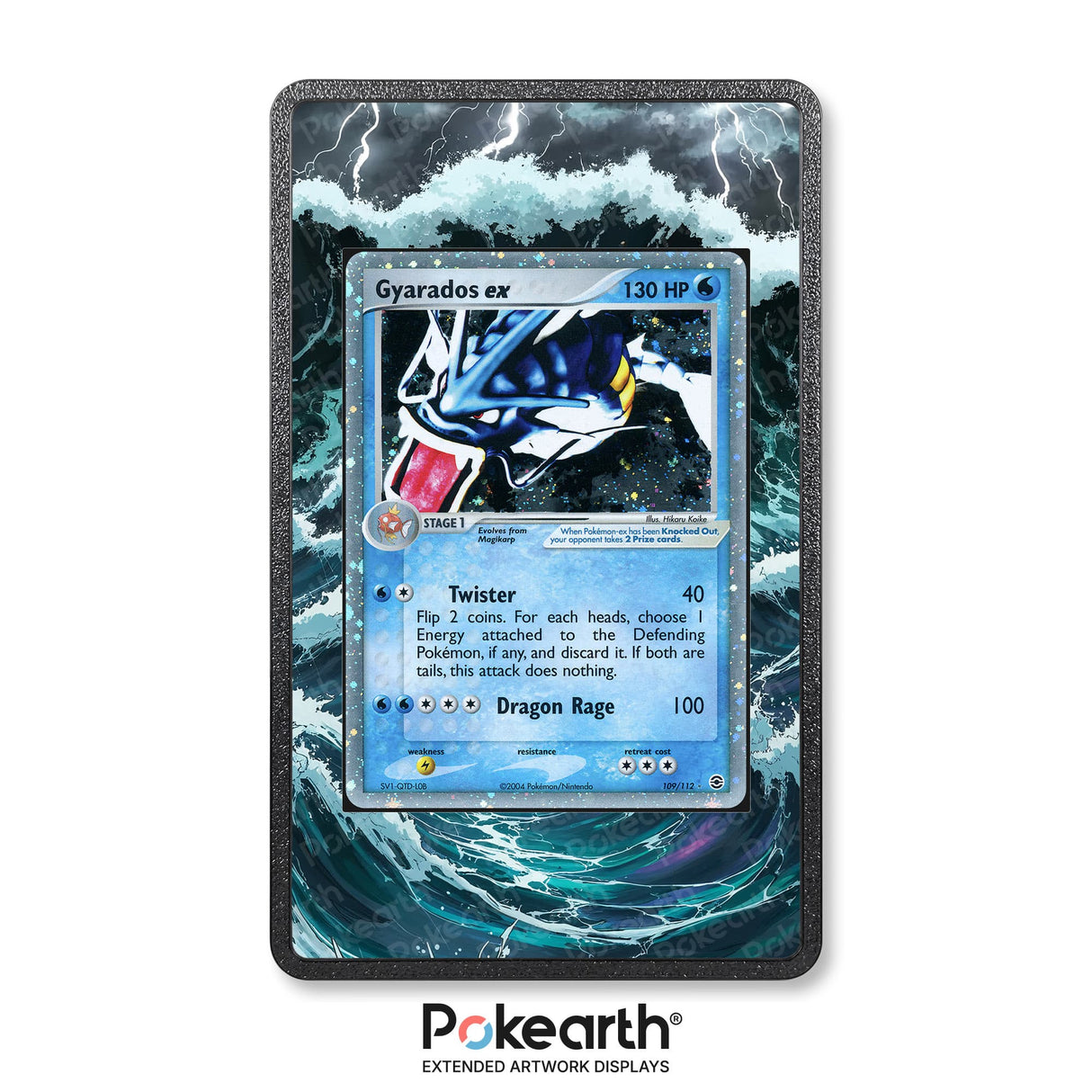 Gyarados ex 109/112 - Custodia con Artwork Esteso per Carte Pokémon - Display Case Extended Artwork Pokearth
