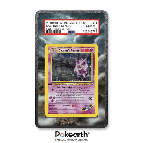 Sabrina's Gengar 14/132 - Graded Card Extended Artwork Display Case - Display Case Extended Artwork Pokearth