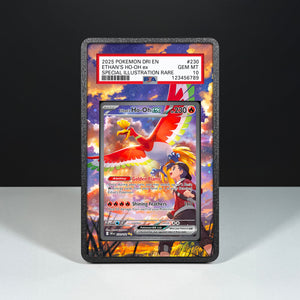 Ethan's Ho-Oh ex 230/182 - Graded Card Extended Artwork Display Case - Display Case Extended Artwork Pokearth