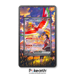 Ho-Oh ex di Armonio 230/182 - Custodia con Artwork Esteso per Carte Pokémon - Display Case Extended Artwork Pokearth