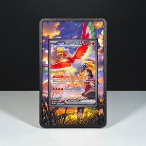 Ho-Oh ex di Armonio 230/182 - Custodia con Artwork Esteso per Carte Pokémon - Display Case Extended Artwork Pokearth