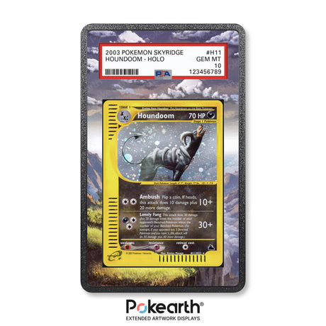 Houndoom H11/H32 - Graded Card Extended Artwork Display Case - Display Case Extended Artwork Pokearth