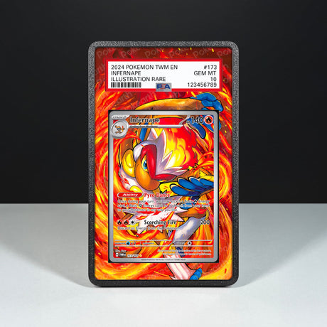 Infernape 173/167 - Graded Card Extended Artwork Display Case - Display Case Extended Artwork Pokearth