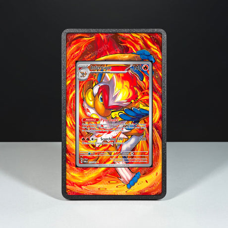 Infernape 173/167 - Custodia con Artwork Esteso per Carte Pokémon - Display Case Extended Artwork Pokearth