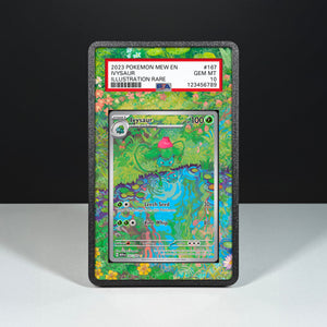 Ivysaur 167/165 - Graded Card Extended Artwork Display Case - Display Case Extended Artwork Pokearth