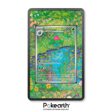 Ivysaur 167/165 - Custodia con Artwork Esteso per Carte Pokémon - Display Case Extended Artwork Pokearth