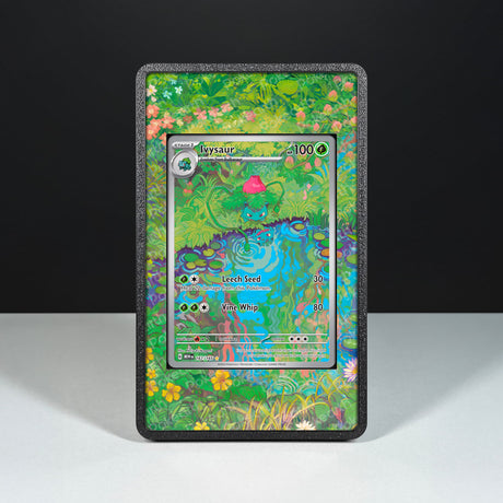 Ivysaur 167/165 - Custodia con Artwork Esteso per Carte Pokémon - Display Case Extended Artwork Pokearth