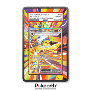 Jolteon ex 153/131 - Graded Card Extended Artwork Display Case - Display Case Extended Artwork Pokearth
