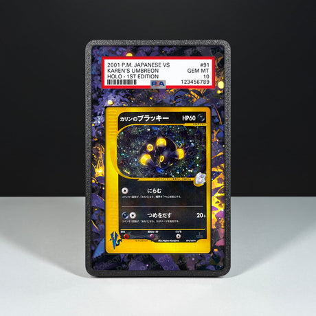Karen's Umbreon 091/141 - Graded Card Extended Artwork Display Case - Display Case Extended Artwork Pokearth