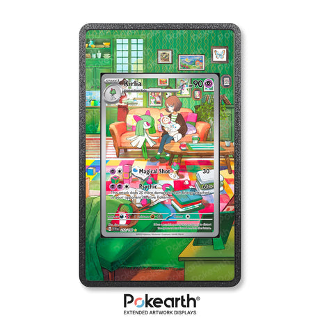 Kirlia 212/198 - Custodia con Artwork Esteso per Carte Pokémon - Display Case Extended Artwork Pokearth