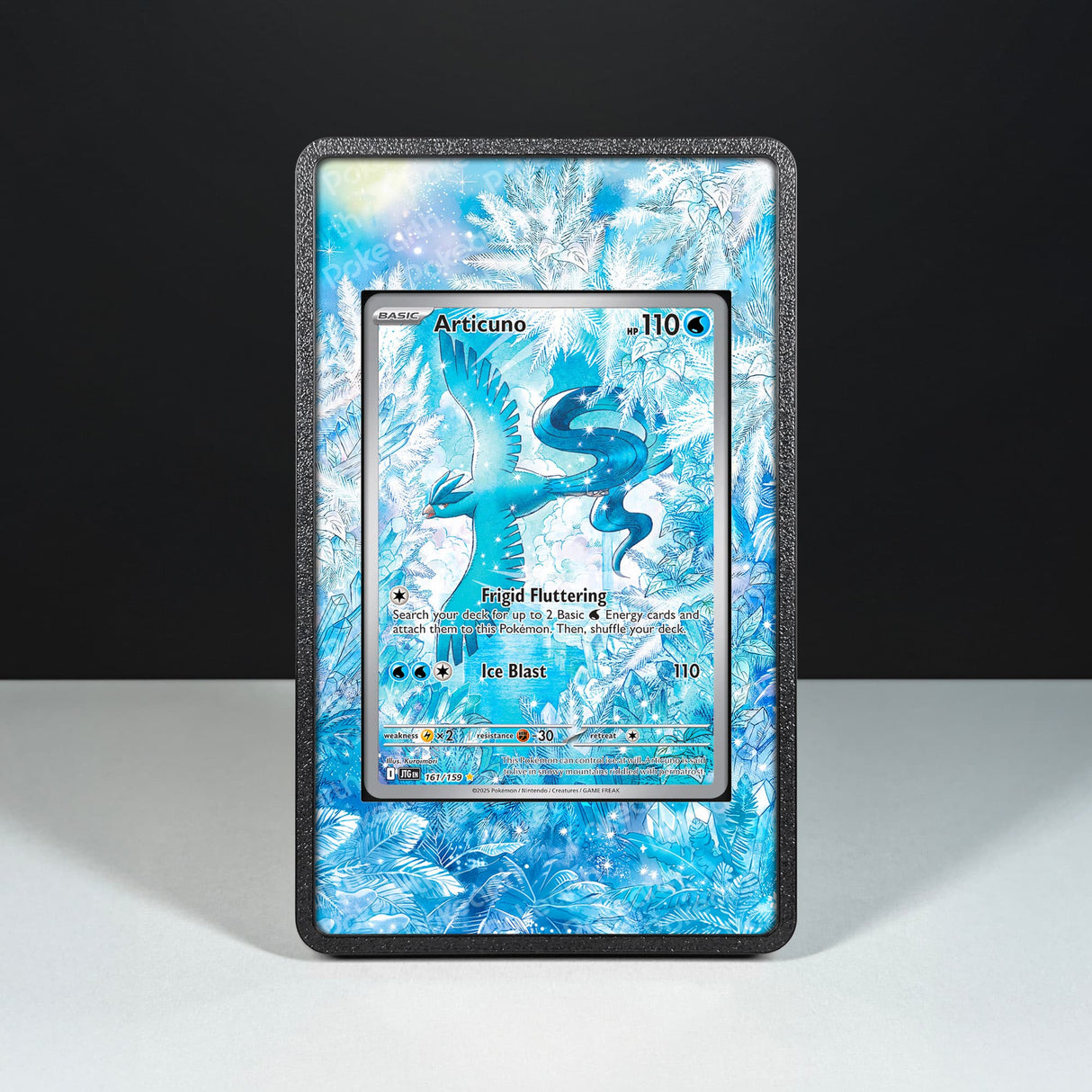 Articuno 161/159 - Custodia con Artwork Esteso per Carte Pokémon - Display Case Extended Artwork Pokearth