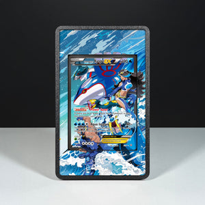Team Aqua's Kyogre EX 6/34 - Custodia con Artwork Esteso per Carte Pokémon - Display Case Extended Artwork Pokearth