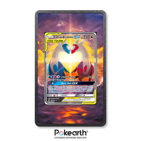 Latias & Latios GX 170/181 - Custodia con Artwork Esteso per Carte Pokémon - Display Case Extended Artwork Pokearth