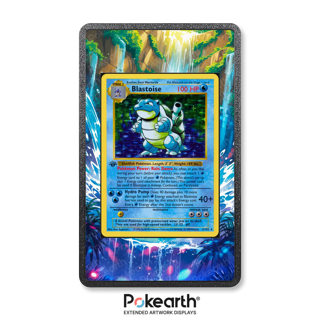 Blastoise 2/102 - Pokémon Extended Artwork Display Case - Display Case Extended Artwork Pokearth