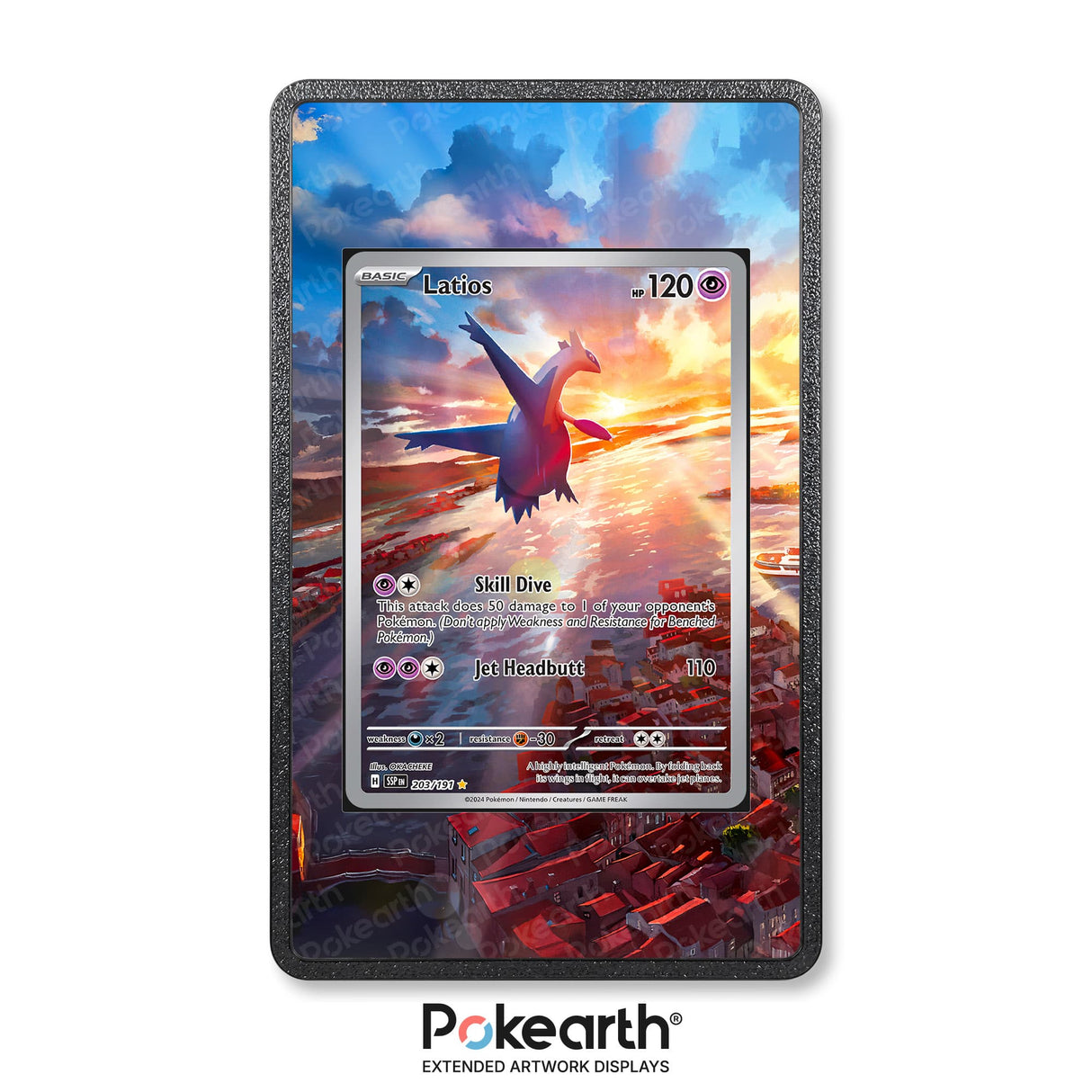 Latios 203/191 - Custodia con Artwork Esteso per Carte Pokémon - Display Case Extended Artwork Pokearth