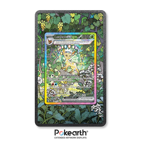 Leafeon ex 144/131 - Custodia con Artwork Esteso per Carte Pokémon - Display Case Extended Artwork Pokearth