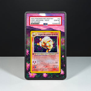 Light Arcanine 12/105 - Graded Card Extended Artwork Display Case - Display Case Extended Artwork Pokearth