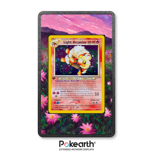 Light Arcanine 12/105 - Custodia con Artwork Esteso per Carte Pokémon - Display Case Extended Artwork Pokearth