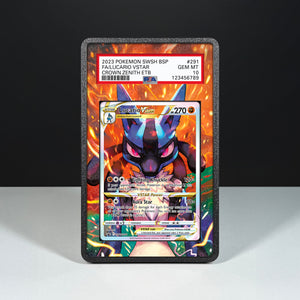 Lucario VSTAR SWSH291 - Graded Card Extended Artwork Display Case - Display Case Extended Artwork Pokearth