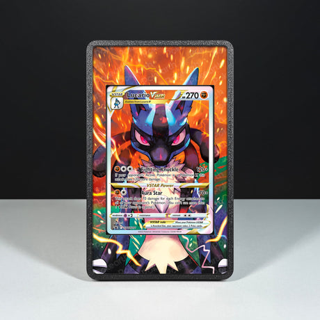 Lucario VSTAR SWSH291 - Custodia con Artwork Esteso per Carte Pokémon - Display Case Extended Artwork Pokearth