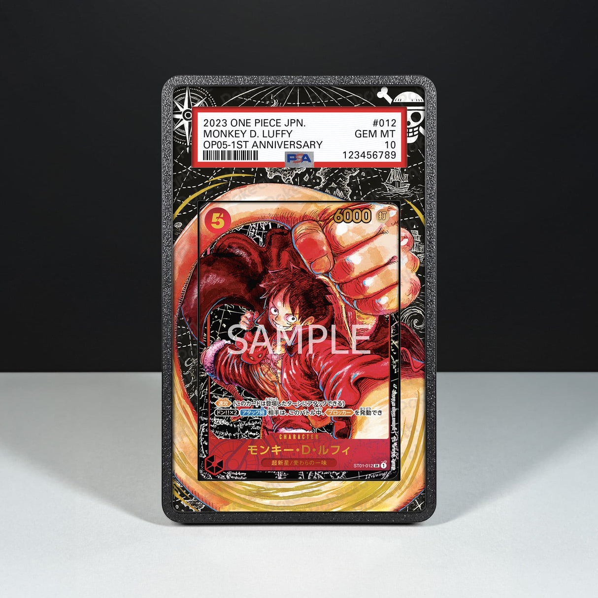 Monkey D. Luffy ST01-012 - Graded Card Extended Artwork Display Case - Display Case Extended Artwork Pokearth