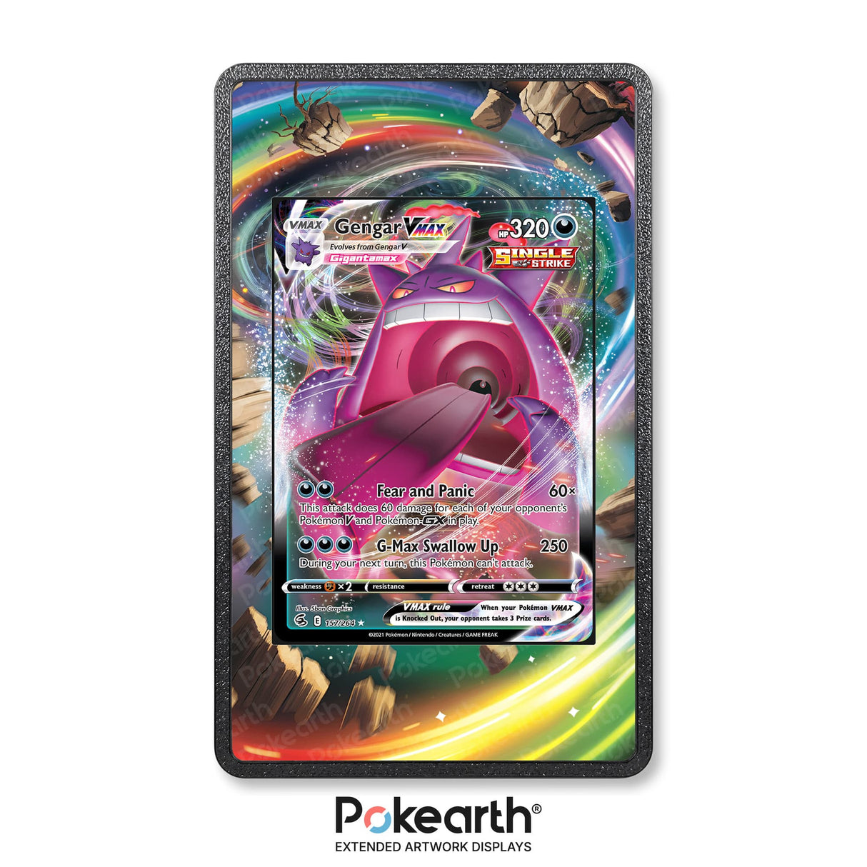 Gengar VMAX 157/264 - Custodia con Artwork Esteso per Carte Pokémon - Display Case Extended Artwork Pokearth