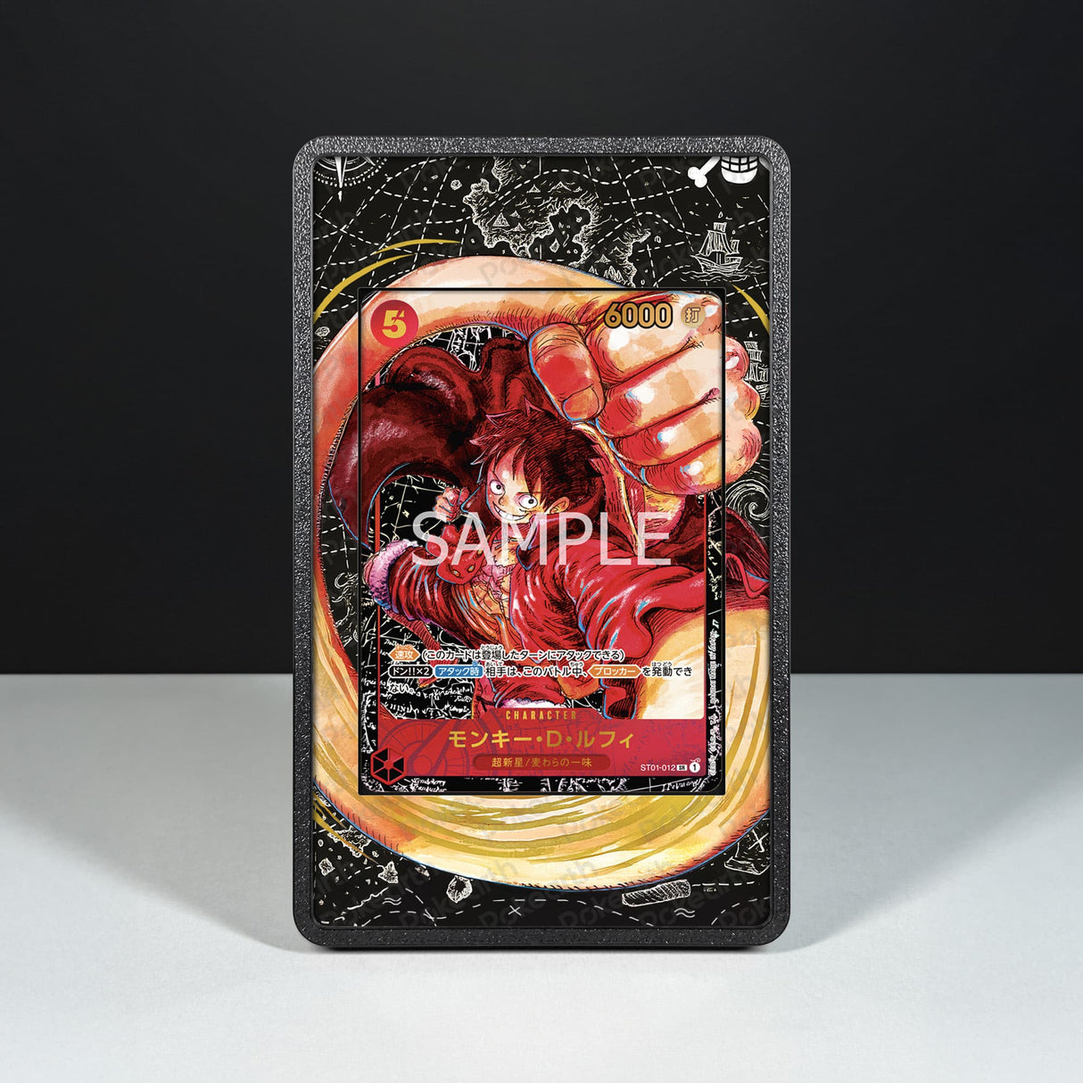 Monkey D. Luffy ST01-012 - Custodia con Artwork Esteso per Carte One Piece - Display Case Extended Artwork Pokearth