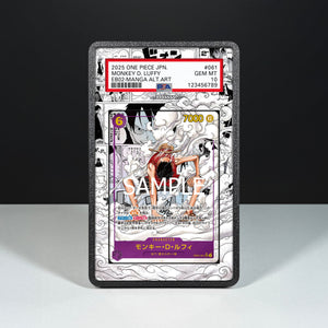 Monkey D. Luffy EB02-061 Manga - Graded Card Extended Artwork Display Case - Display Case Extended Artwork Pokearth