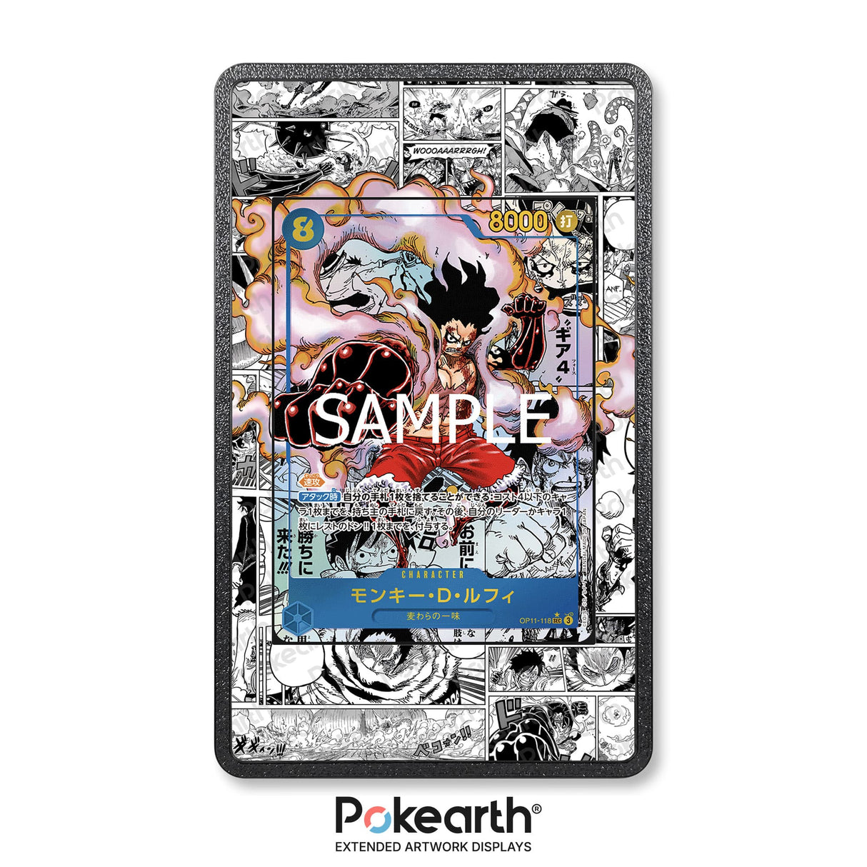 Monkey D. Luffy OP11-118 Manga - Custodia con Artwork Esteso per Carte One Piece - Display Case Extended Artwork Pokearth