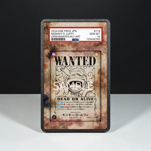 Monkey D. Luffy OP05-119 Wanted - Graded Card Extended Artwork Display Case - Display Case Extended Artwork Pokearth
